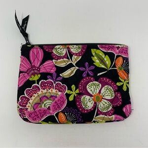 Vera Bradley Pouch Pirouette Pink Paisley Print Zip Top